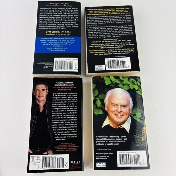 Lot of 4 Mixed Authors Novels Paperback Variety Suspense Books Mixed Lot - Picture 2 of 6